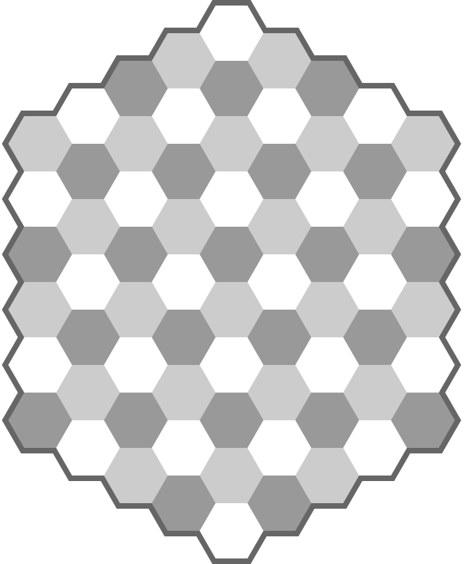 Variant] Gliński's Hexagonal Chess for Christmas : r/chess